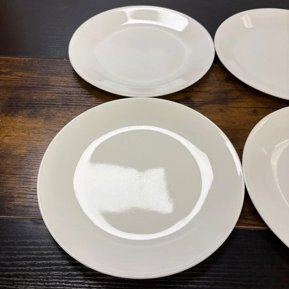 Corelle Vitrelle Solid White Bread and Butter Plates 4 Inch Set of 4 - Picture 3 of 5
